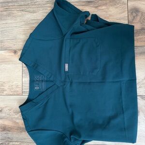 Medium Figs Catarina Scrub Top - “Caribbean Blue” / Teal